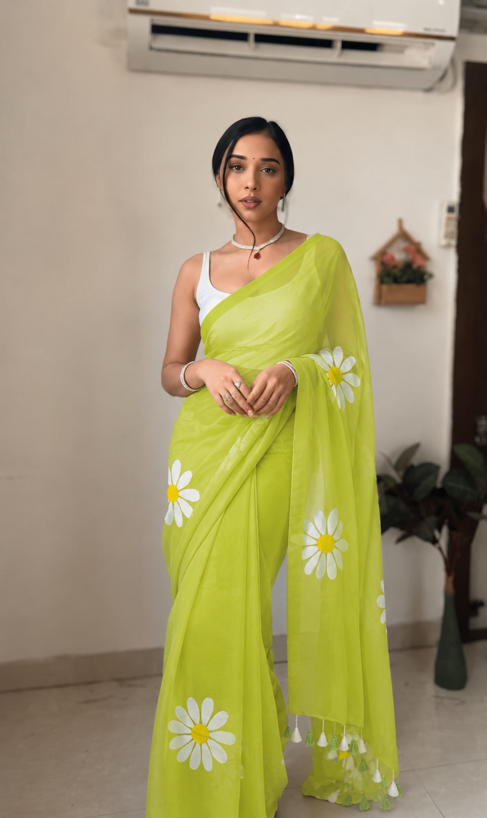 KS Women's Georgette Floral Printed Saree With Unstitched Blouse Piece |saree for Women | New Sari | Latest Saree